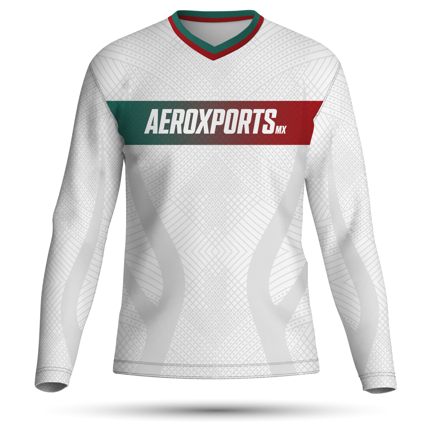 Jersey cuello v manga larga