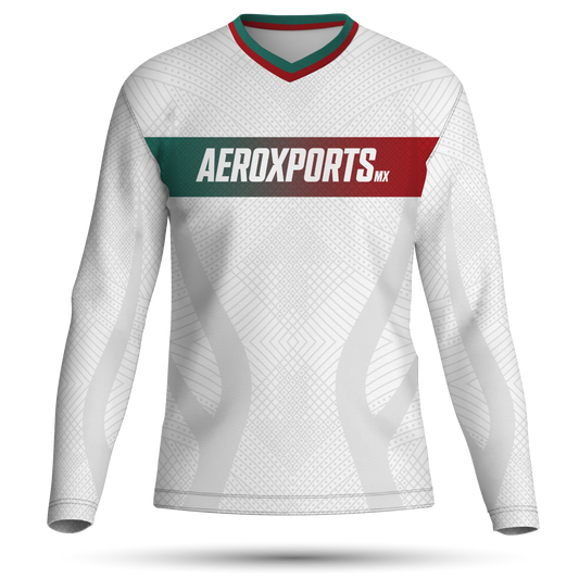 Jersey cuello v manga larga